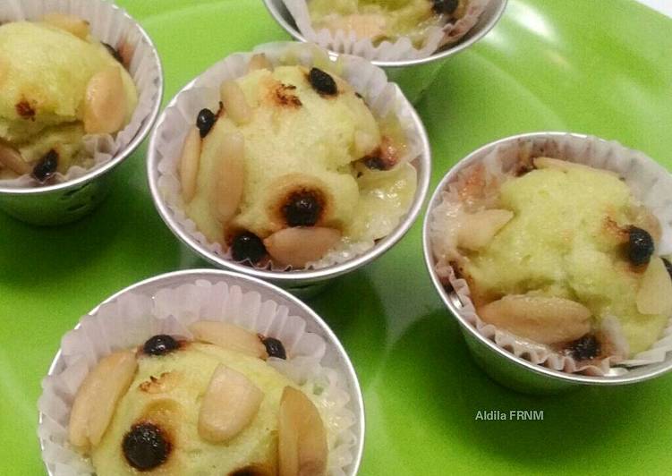 resep lengkap untuk Steamed Green Muffin