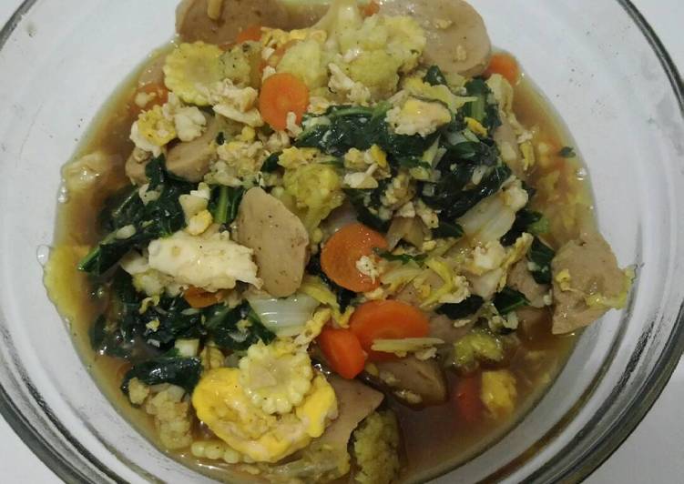 resep masakan Capcay Kuah Nyemek