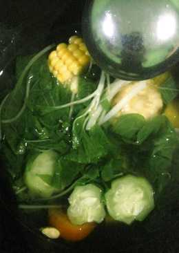 Sayur bayam segar