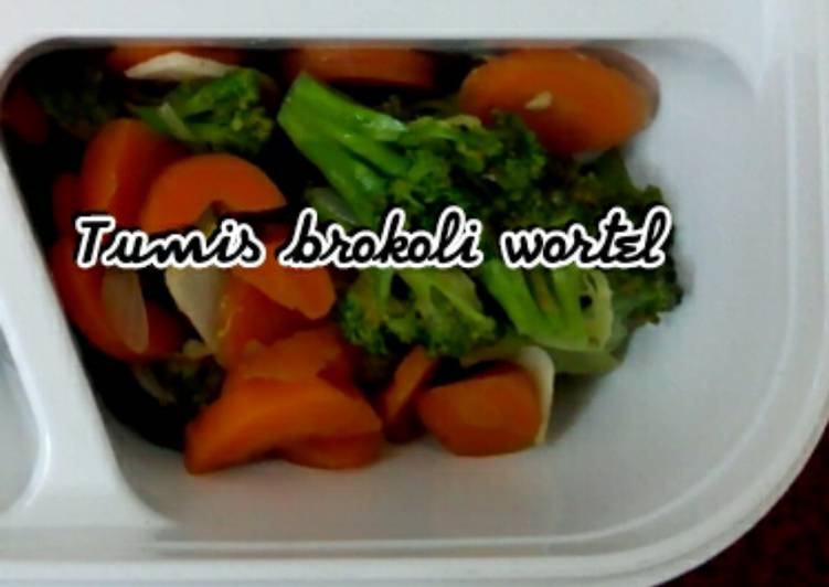 bahan dan cara membuat Tumis Brokoli Wortel