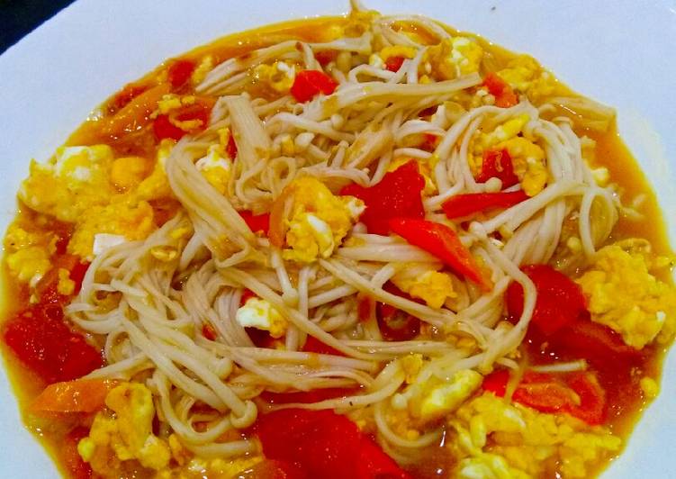 Jamur Enoki cah tomat#BikinRamadanBerkesan