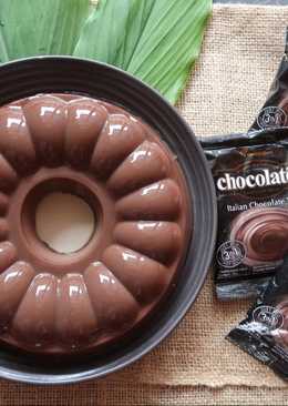 SILKY CHOCOLATE PUDING (enak, murah)