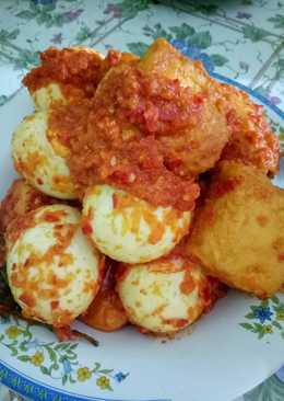 Balado Telur Ayam dan Tahu