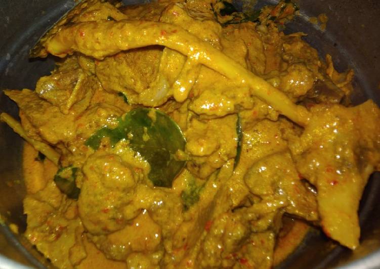 Resep Gulai tunjang & tetelan sapi Karya Intan Ali