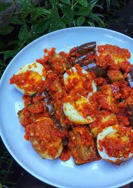 Balado Telur Terong Ungu