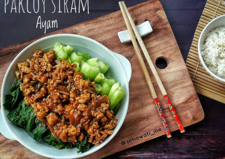 gambar untuk resep Pakcoy Siram Ayam