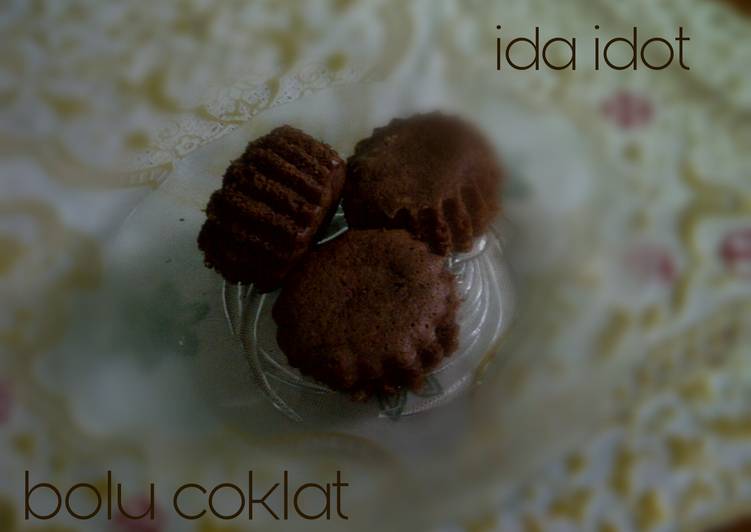 resep lengkap untuk Bolu Coklat Chocolatos (No ribet, No mixer, No oven)