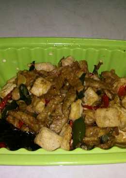 Oseng oyong tempe tahu