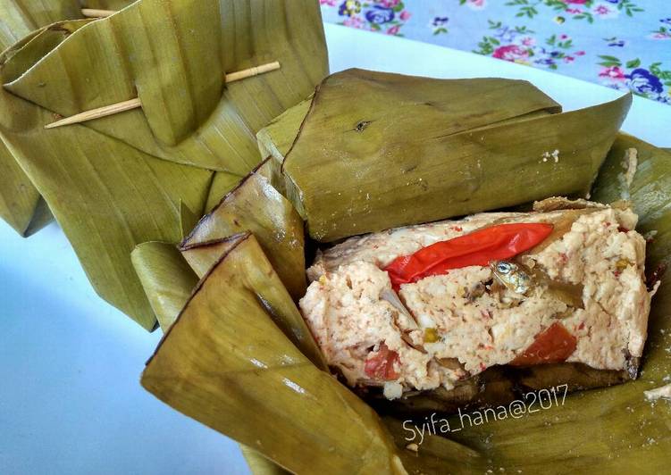 resep makanan Bothok Tahu Teri Pedas #pr_masakanbungkusdaun