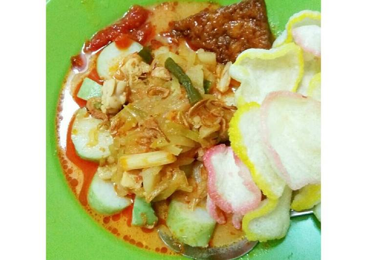 resep Lontong / Ketupat Sayur Ala Betawi