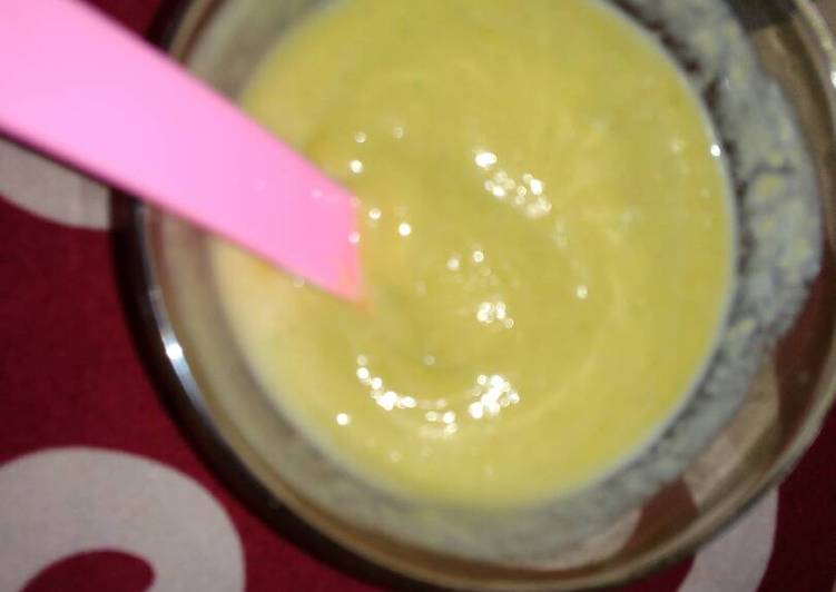 resep makanan MPASI Alpukat susu 6M