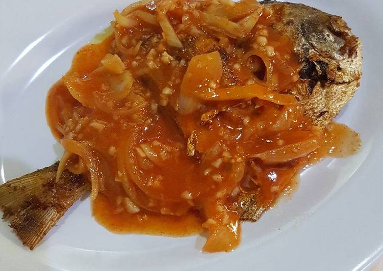 gambar untuk resep Ikan Bawal Asem Pedas Manis