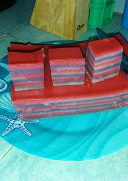 Kue Lapis tepung beras pelangi