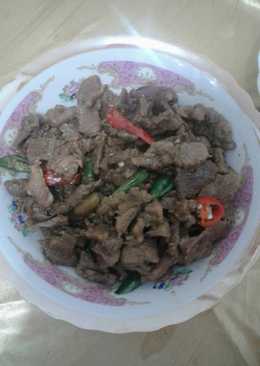 Tumis daging teriyaki