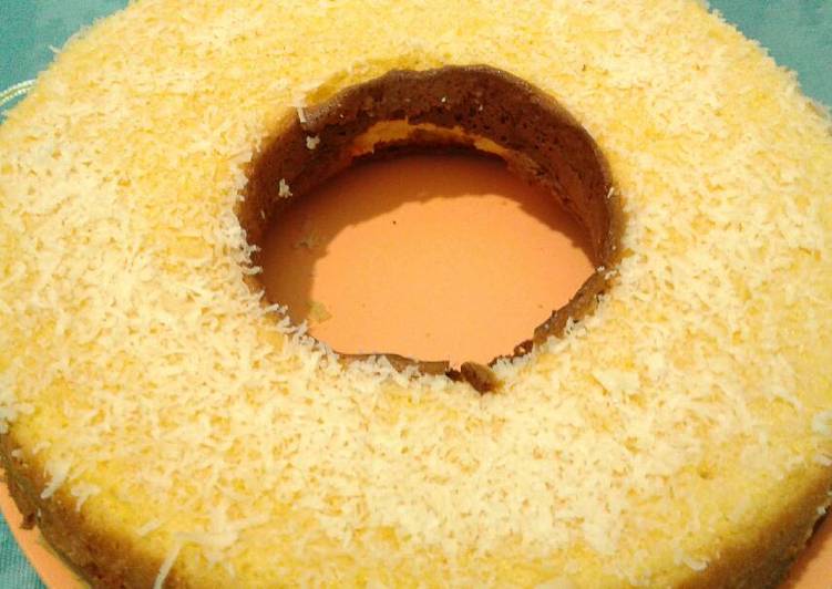 resep makanan Bolu panggang blueband tabur keju