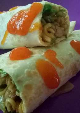 Keban isi mie ayam saus mentega