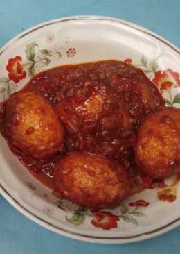 Telor balado pedas manis