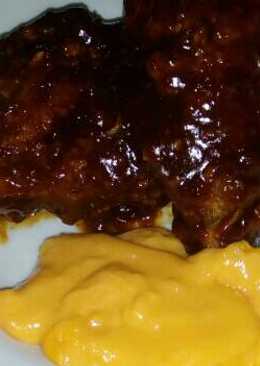 Ayam Ala Richeese (Ayam BBQ pedas dengan saus keju)