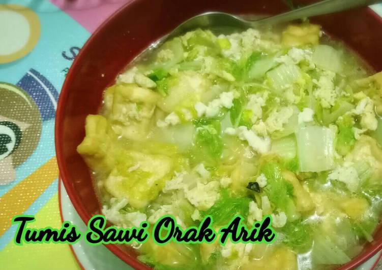 resep lengkap untuk Tumis Sawi Orak Arik