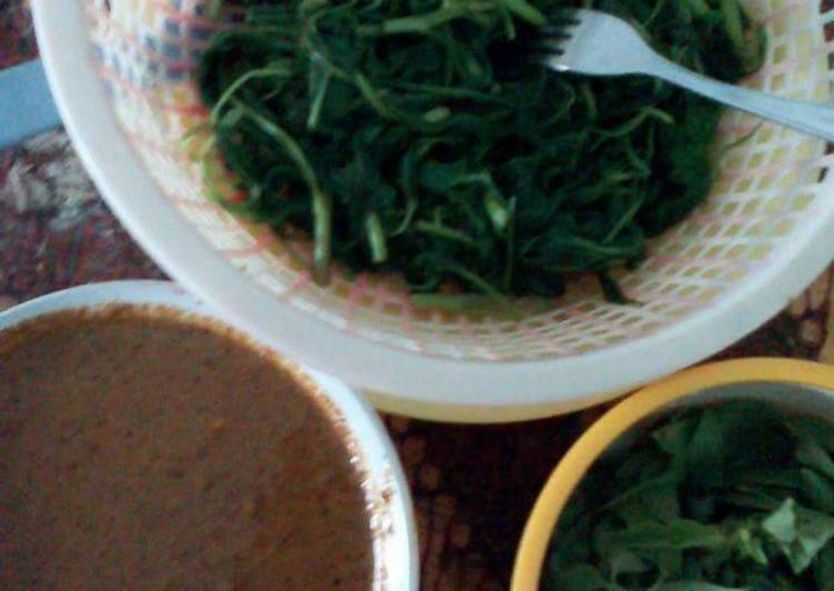 bahan dan cara membuat Sambel pecel madiun