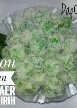 Klepon Santan tanpa Air Kapur Sirih