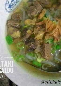 Mie shirataki kuah kaldu sapi (menu DEBM)