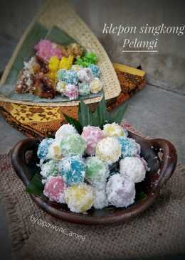 Klepon singkong pelangi