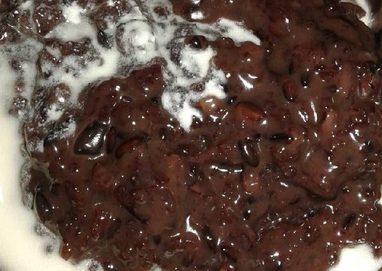 resep lengkap untuk Bubur Ketan Hitam #BikinRamadanBerkesan