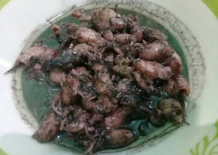 Resep Cumi hitam (simple) ?? Dari Christina