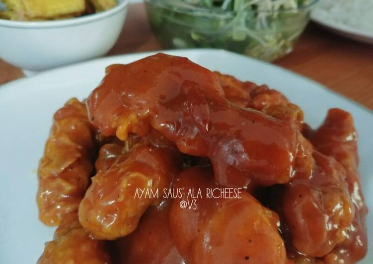 Resep Ayam saus barbeque ala Richeese oleh Fitriana Herman Resep Ayam saus barbeque ala Richeese oleh Fitriana Herman