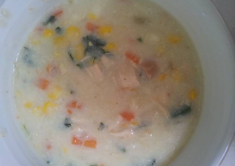 gambar untuk cara membuat Sup Cream Jagung Keju