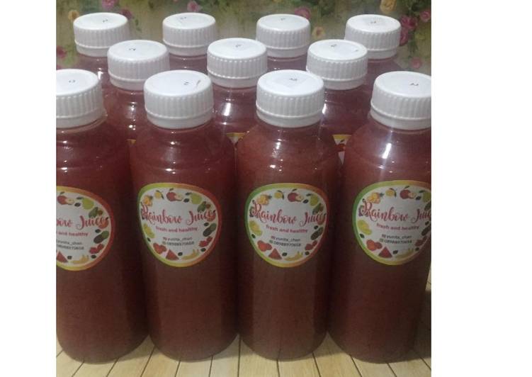 gambar untuk cara membuat Diet Juice Carrot Blackcurrant Lychee Grape