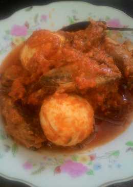 Cuek tongkol dan telor balado
