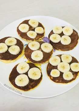 Pancake isi pisang & coklat