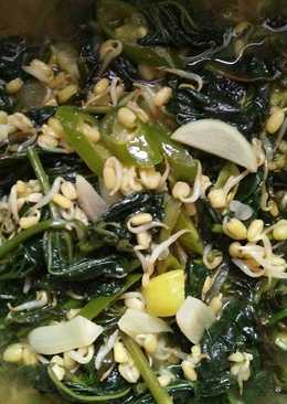 Oseng Pucuk Daun Ubi Jalar with Taoge