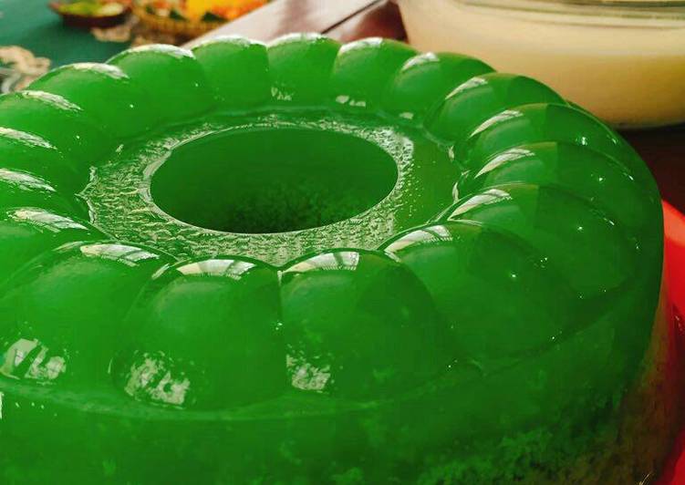 resep masakan Puding Lumut Pandan