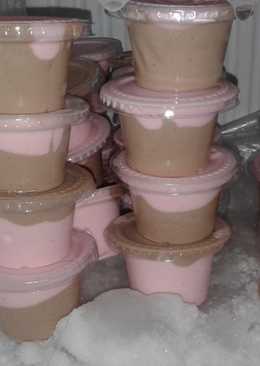 Ice cream homemade(coklat&strowbery)
