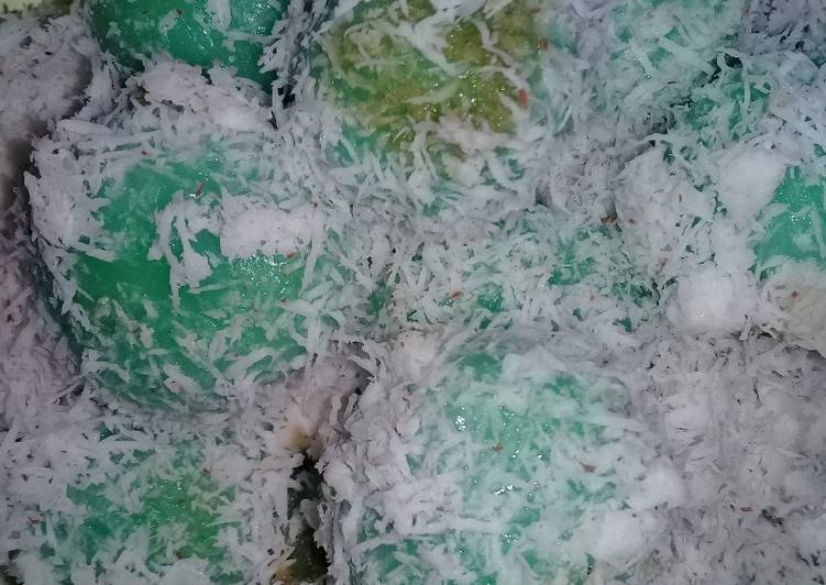 cara membuat Klepon pandan tepung beras ketan