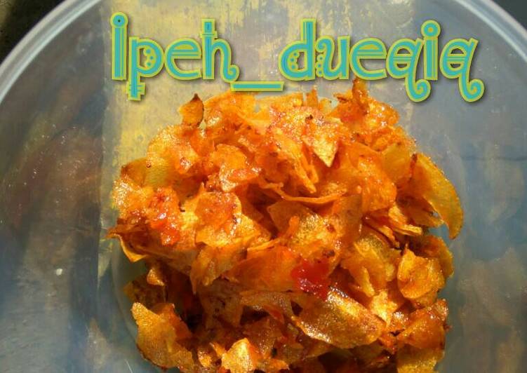 resep Kripik kentang balado