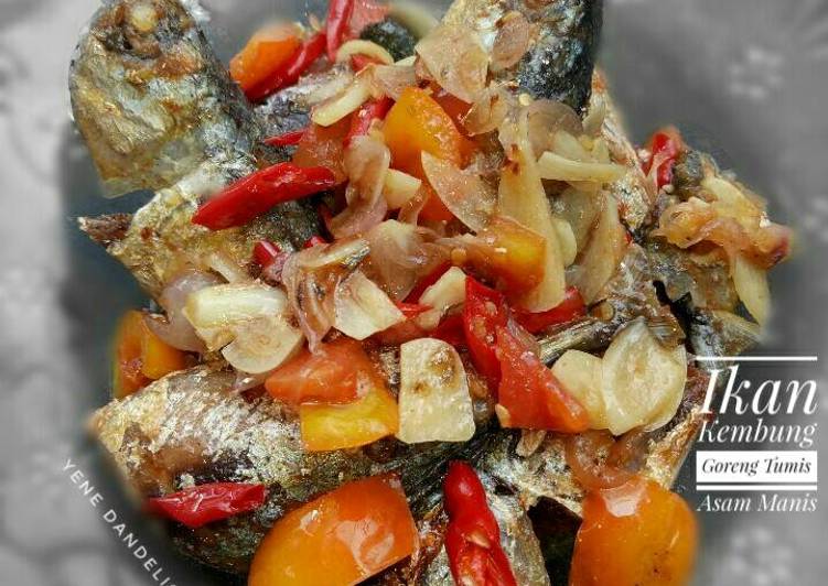 resep masakan Ikan Kembung Goreng Tumis Asam Manis #Dandelion