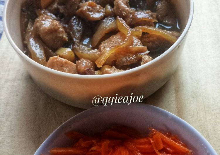 gambar untuk resep Chicken Teriyaki with salad wortel ala hokben