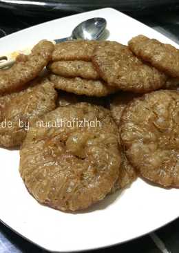 Kue cucur gula merah bersarang anti gagal
