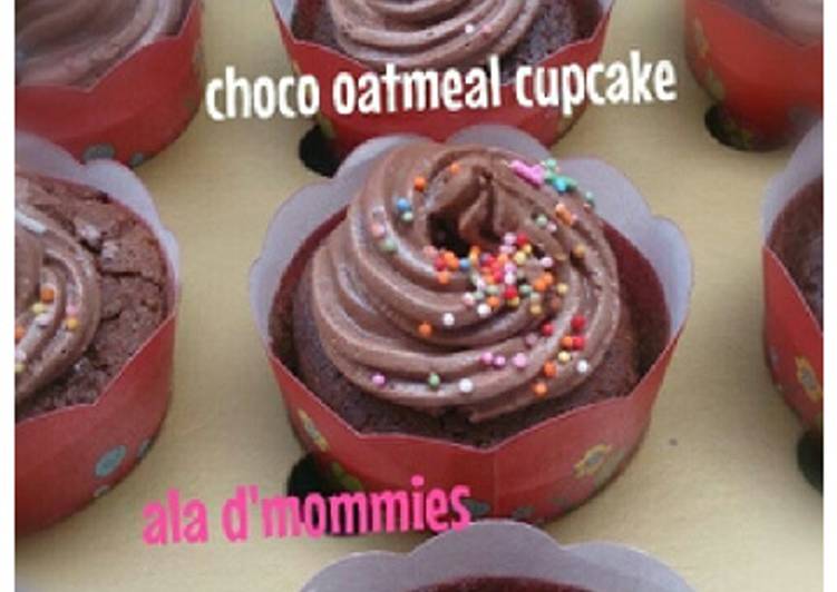 resep masakan Choco Oatmeal Cupcake