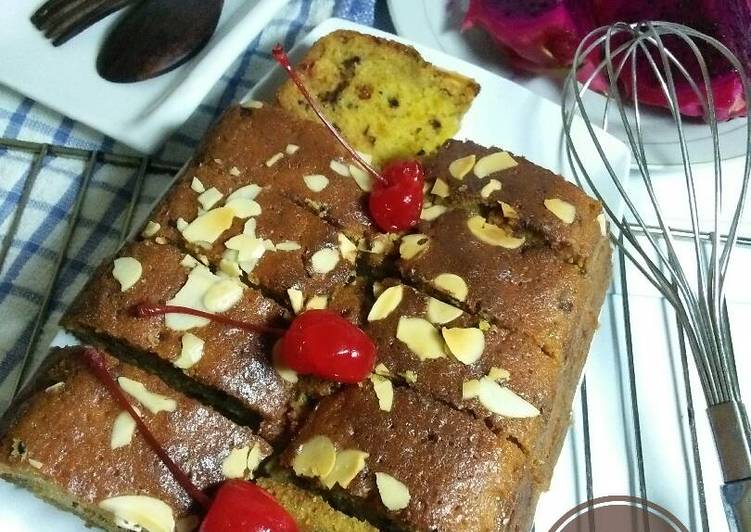 resep Bolu Naga Merah (simpel, irit, no mixer????)