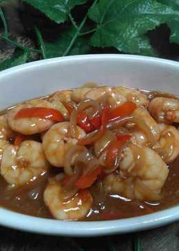 Udang saus Teriyaki