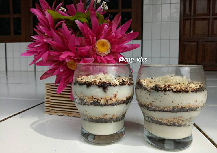 resep lengkap untuk Cheese Cake Lumer O² (Oreo+Oat)