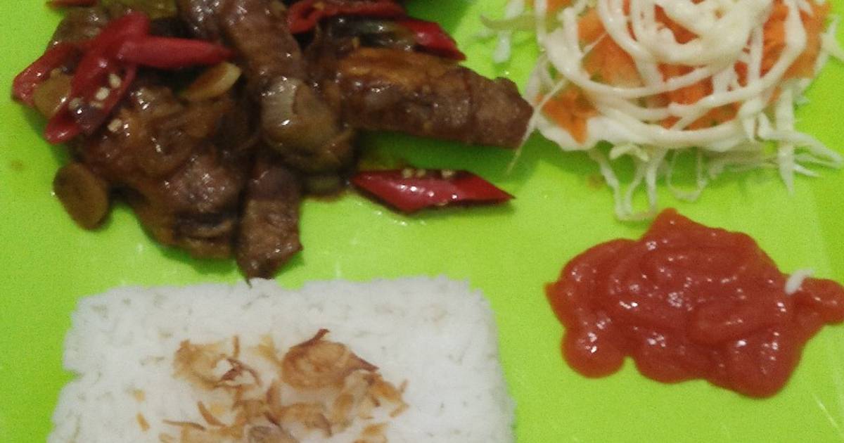  Resep  Ayam  Teriyaki ala  hokben rumahan  oleh Debri Debora 