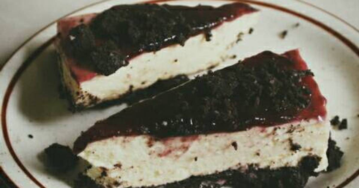 Resep No Bake Blueberry Cheesecake Resep No Bake Blueberry Cheesecake