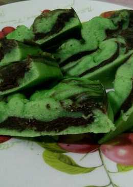 Bolu Pandan lapis choklat