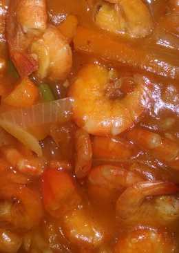 Udang Saos Asam Manis Pedas